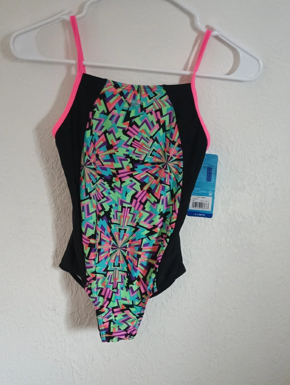 Speedo Blue Gradient Girls Swimwear Tag - Picture 1 of 8